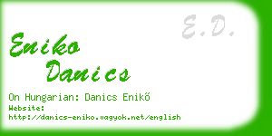 eniko danics business card